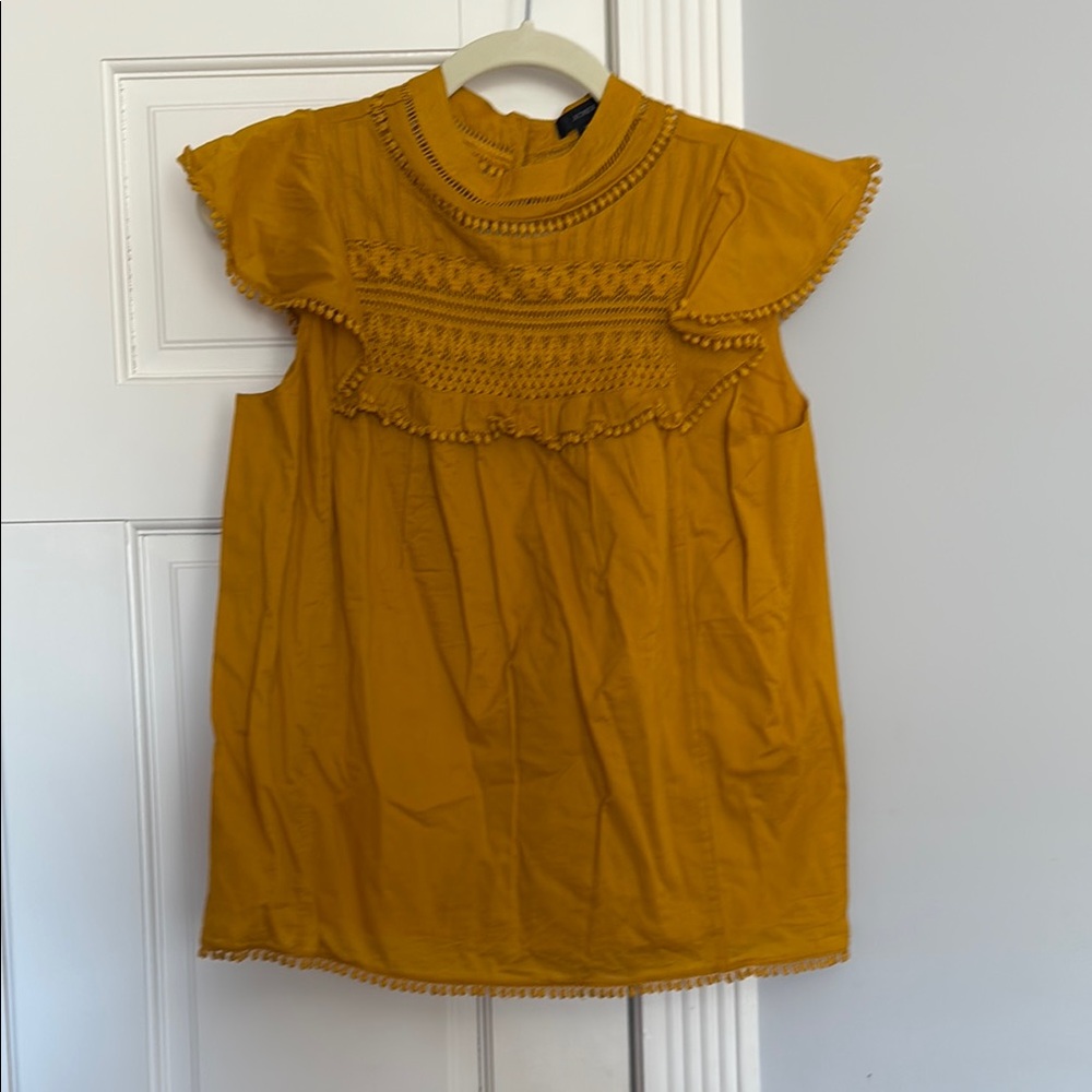 J. Crew Mustard Yellow Women's Top